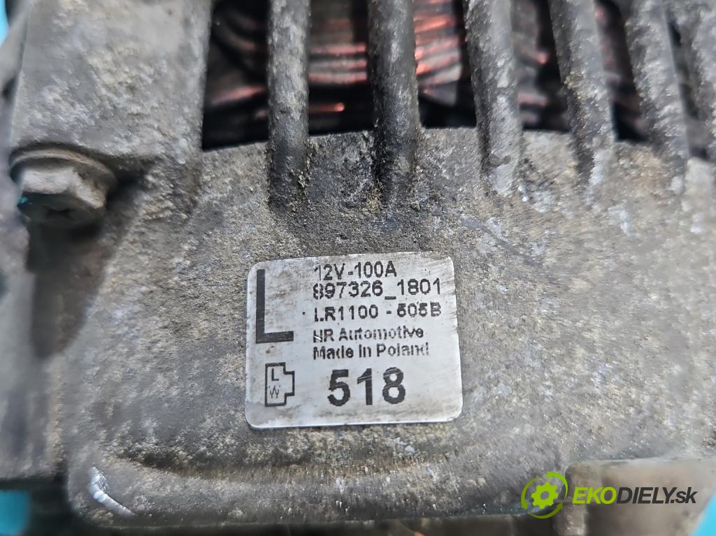 Opel Meriva A 2002-2010 1.7 02-06 75 HP manual 55 kW 1686 cm3 5- Alternator 8973261801 (Alternátor)