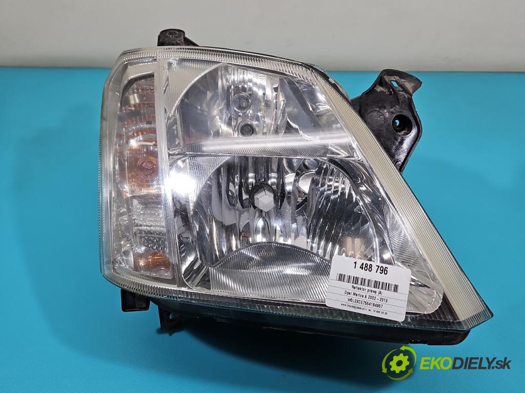 Opel Meriva A 2002-2010 1.7 02-06 75 hp manual 55 kW 1686 cm3 5- světlo pravý 93321053 (Pravé přední světlo)