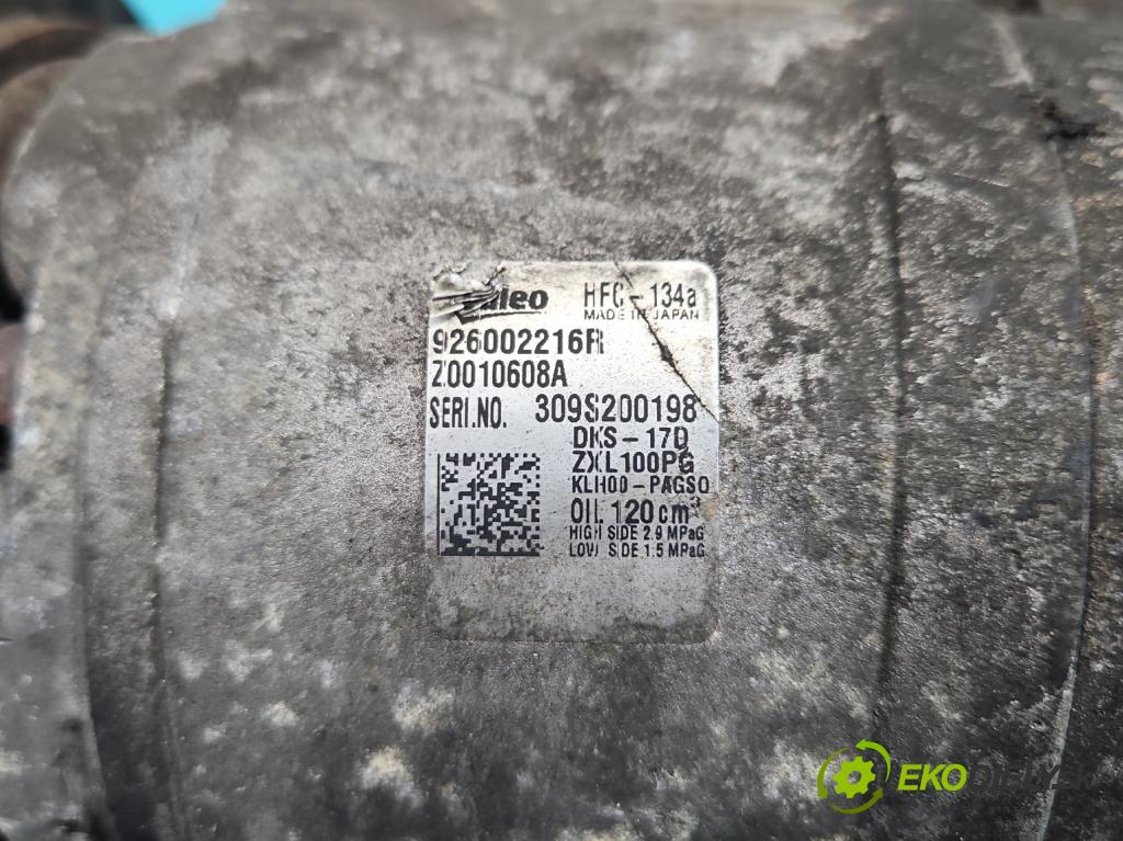 Renault Koleos I 2008-2016 2.5 16V 167 HP manual 123 kW 2488 cm3 5- Kompresor: klimatizácie 926002216R (Kompresor klimatizácie)