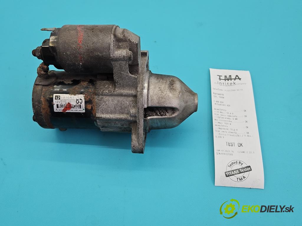 Mitsubishi ASX 2010-2021 1.6 16v 117 HP manual 86 kW 1590 cm3 5- štartér M000T33771 (Štartér)