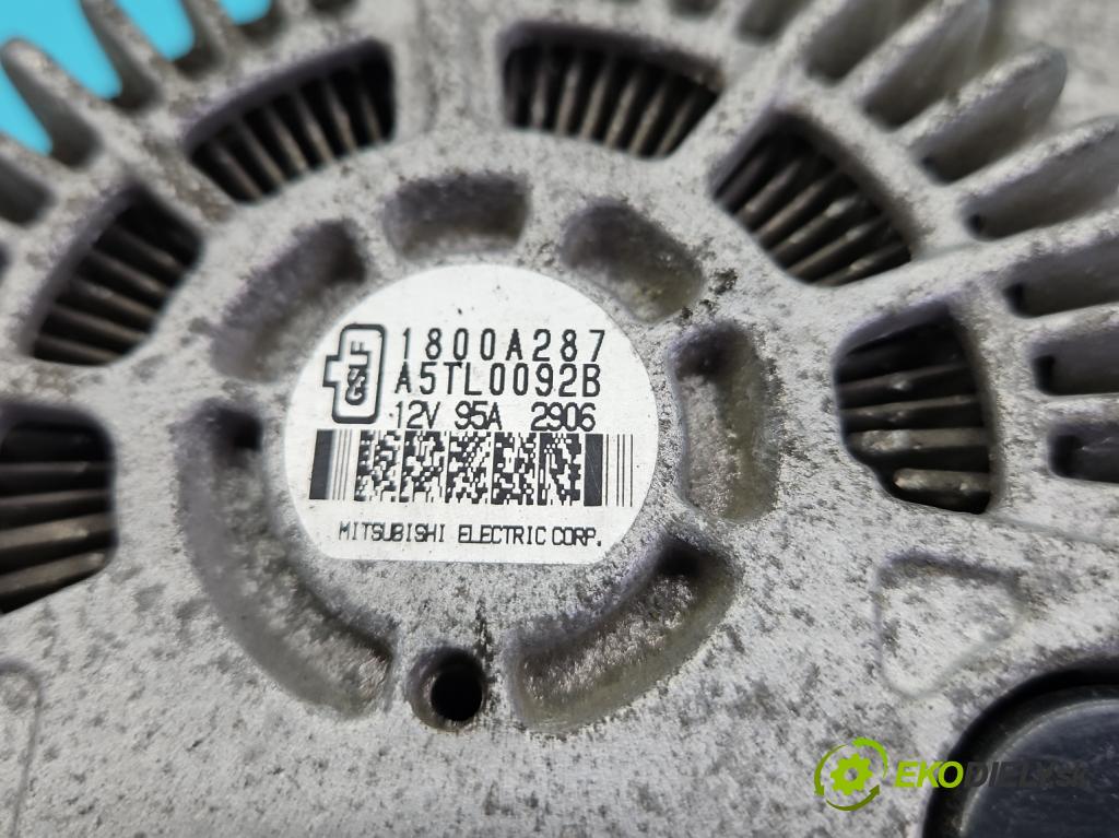 Mitsubishi ASX 2010-2021 1.6 16v 117 HP manual 86 kW 1590 cm3 5- Alternator 1800A287 (Alternátor)