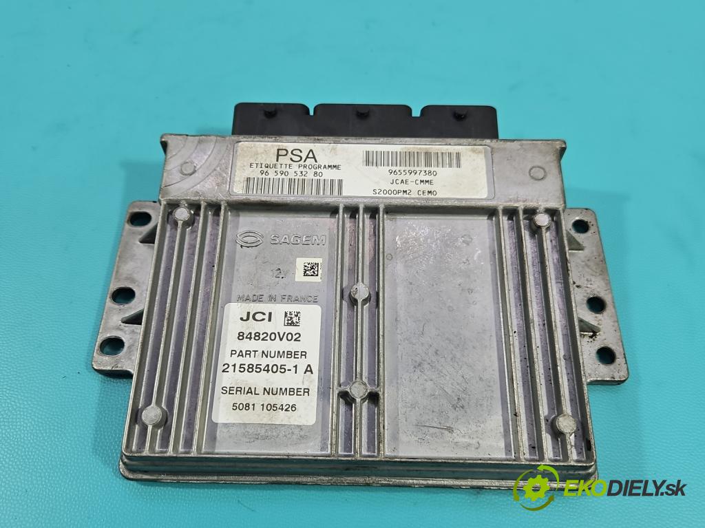 Citroen C5 I 2001-2008 1,8.0 16V 116 HP manual 85 kW 1749 cm3 5- riadiaca jednotka motora 9659053280