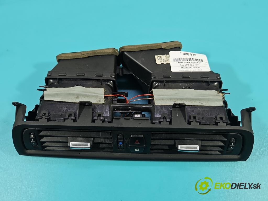 Bmw 5 F10 2010-2017 2.0 T 245KM automatic 180 kW 1997 cm3 4- Mřížka: kúrenia stredová 16828110 (Mriežka kúrenia (fukár))