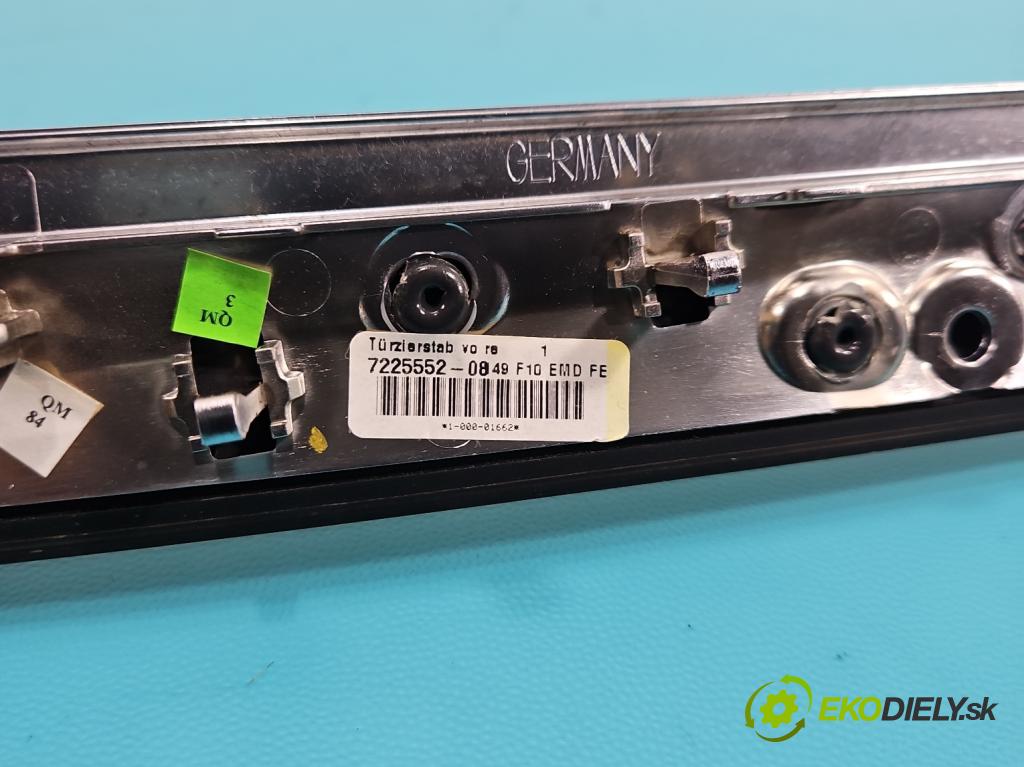 Bmw 5 F10 2010-2017 2.0 T 245KM automatic 180 kW 1997 cm3 4- lišta ozdobná interiéry: 9202948