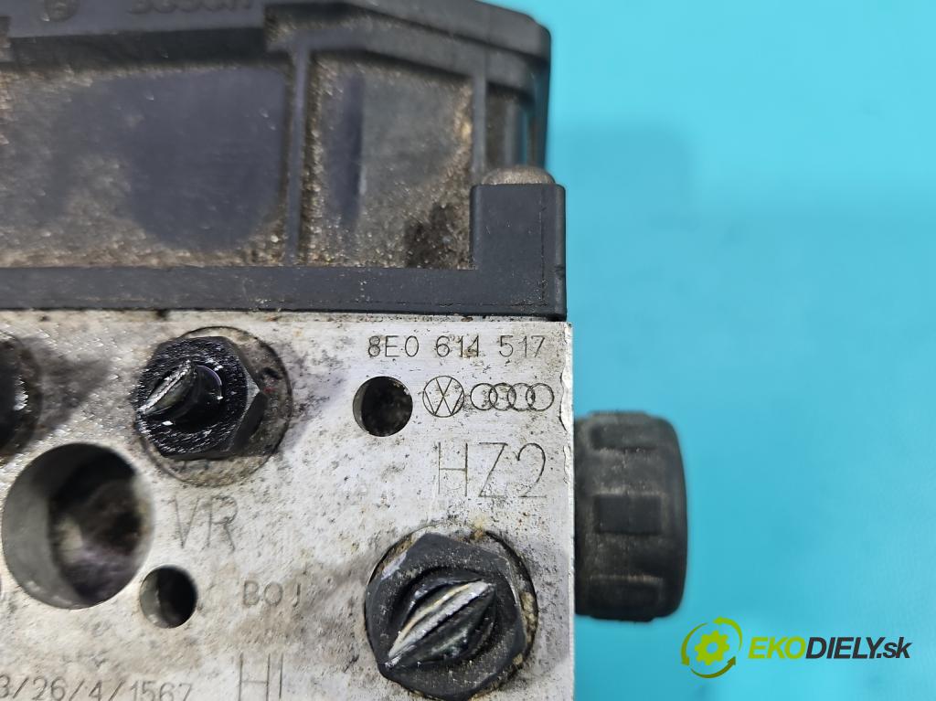 Audi A4 B6 2000-2004 2.0 20v 131 hp manual 96 kW 1984 cm3 4- čerpadlo abs 8E0614517 (Pumpa ABS)