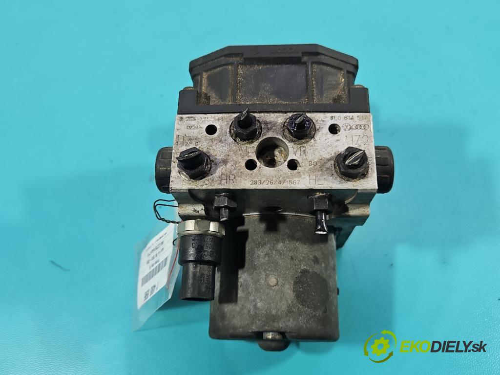 Audi A4 B6 2000-2004 2.0 20v 131 hp manual 96 kW 1984 cm3 4- čerpadlo abs 8E0614517 (Pumpa ABS)