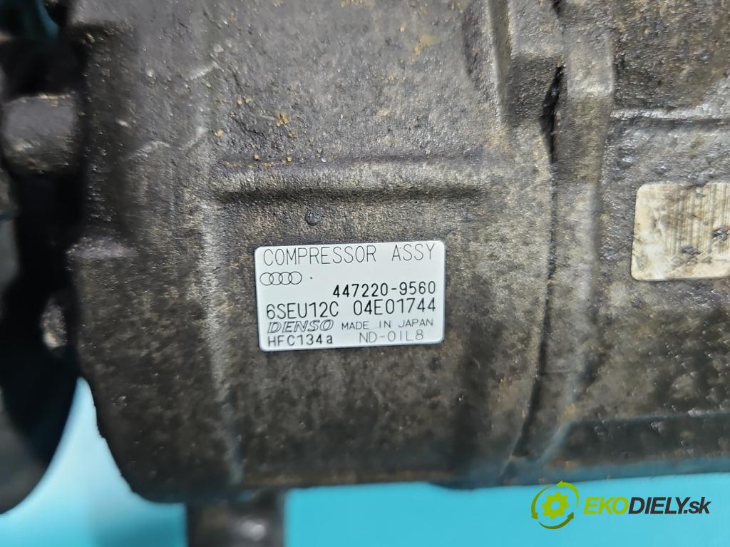 Audi A4 B6 2000-2004 2.0 20v 131 hp manual 96 kW 1984 cm3 4- Kompresor: klíma 447220-9560 (Kompresor klimatizace)