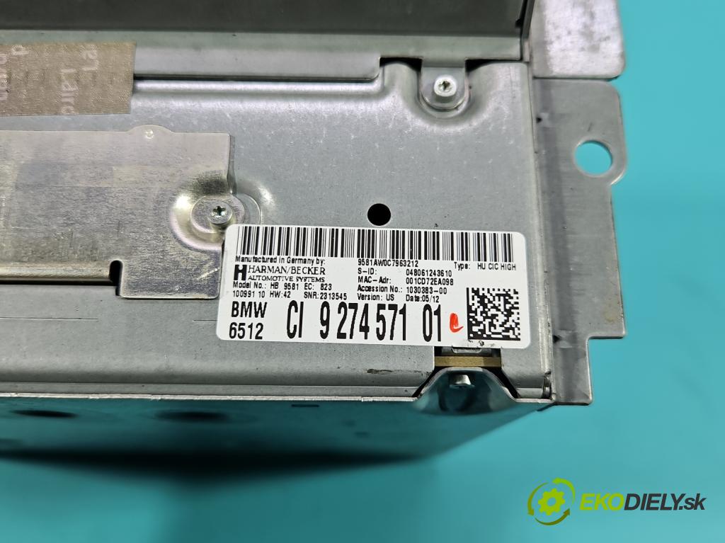 Bmw 5 F10 2010-2017 2.0 T 245KM automatic 180 kW 1997 cm3 4- Radio originál 9274571