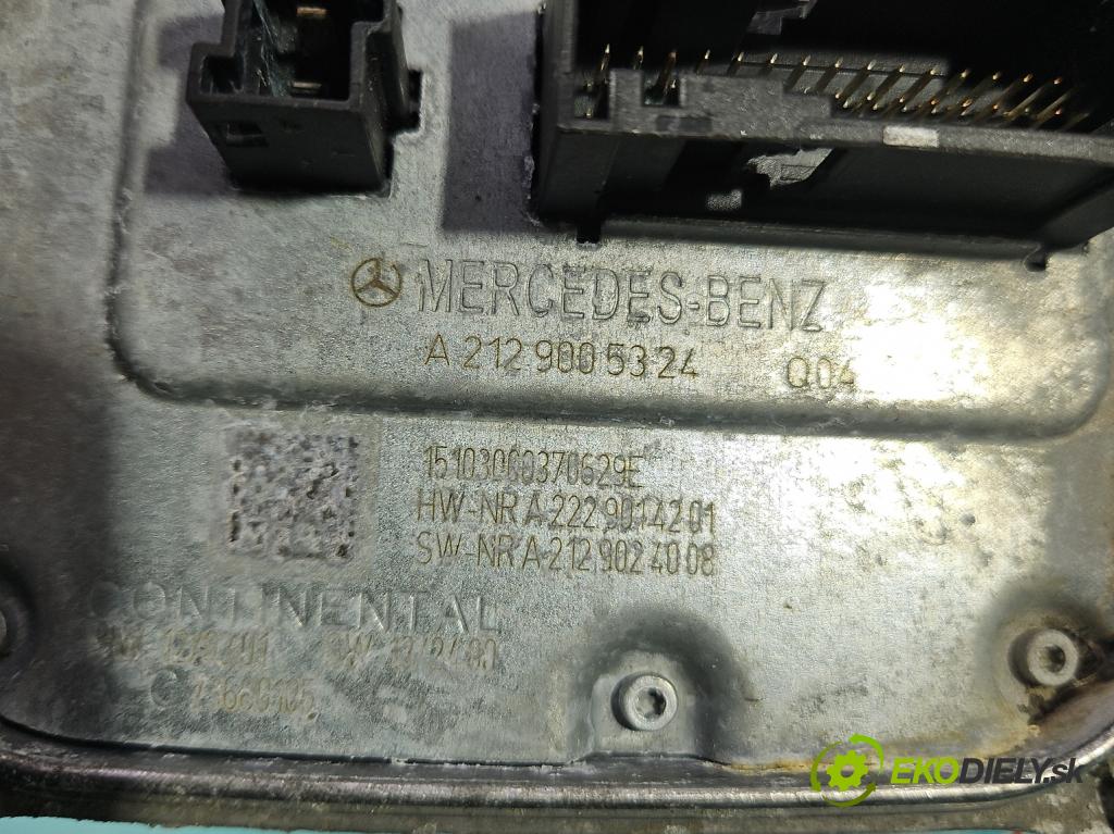 Mercedes E W212 2009-2016 2,2.0 cdi 136 HP automatic 100 kW 2143 cm3 5- střídač: xenon A2129005324 (Riadiaca jednotka xenónu)