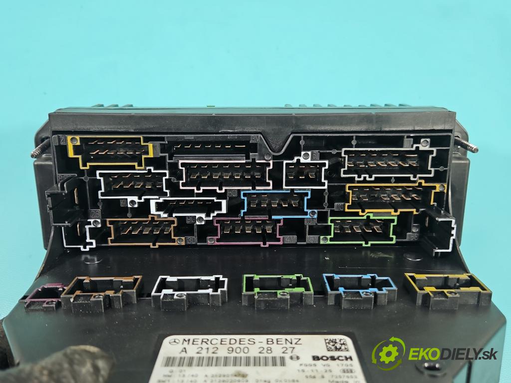 Mercedes E W212 2009-2016 2,2.0 cdi 136hp automatic 100 kW 2143 cm3 5- skříňka pojistková A2129002827 (Pojistková skříňka)