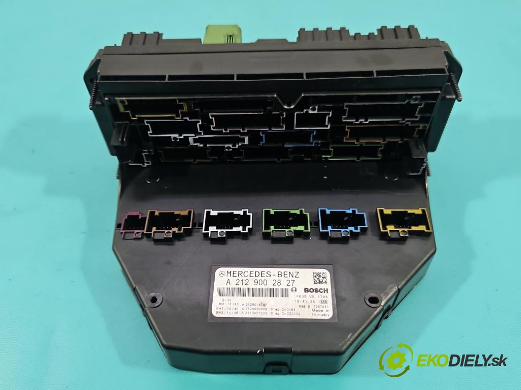 Mercedes E W212 2009-2016 2,2.0 cdi 136hp automatic 100 kW 2143 cm3 5- skříňka pojistková A2129002827 (Pojistková skříňka)