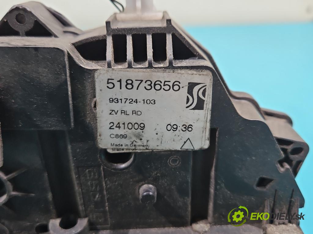 Fiat Punto Grande 1.4 8v 77 hp manual 57 kW 1368 cm3 5- zámek zadní pravý 51873656
