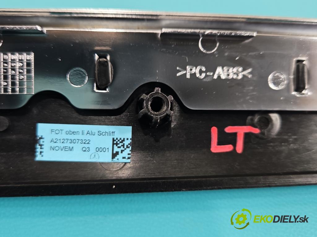 Mercedes E W212 2009-2016 2.2 cdi (651925) 136hp automatic 100 kW 2143 cm3 5- lišta ozdobná interiéry: