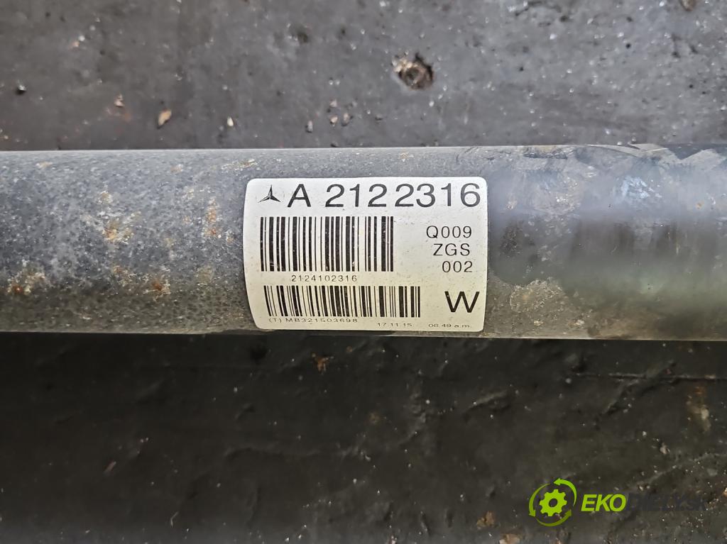 Mercedes E W212 2009-2016 2.2 cdi (651925) 136 HP automatic 100 kW 2143 cm3 5- Hřídel: zadné A2122316 (Kardaňový hriadeľ)