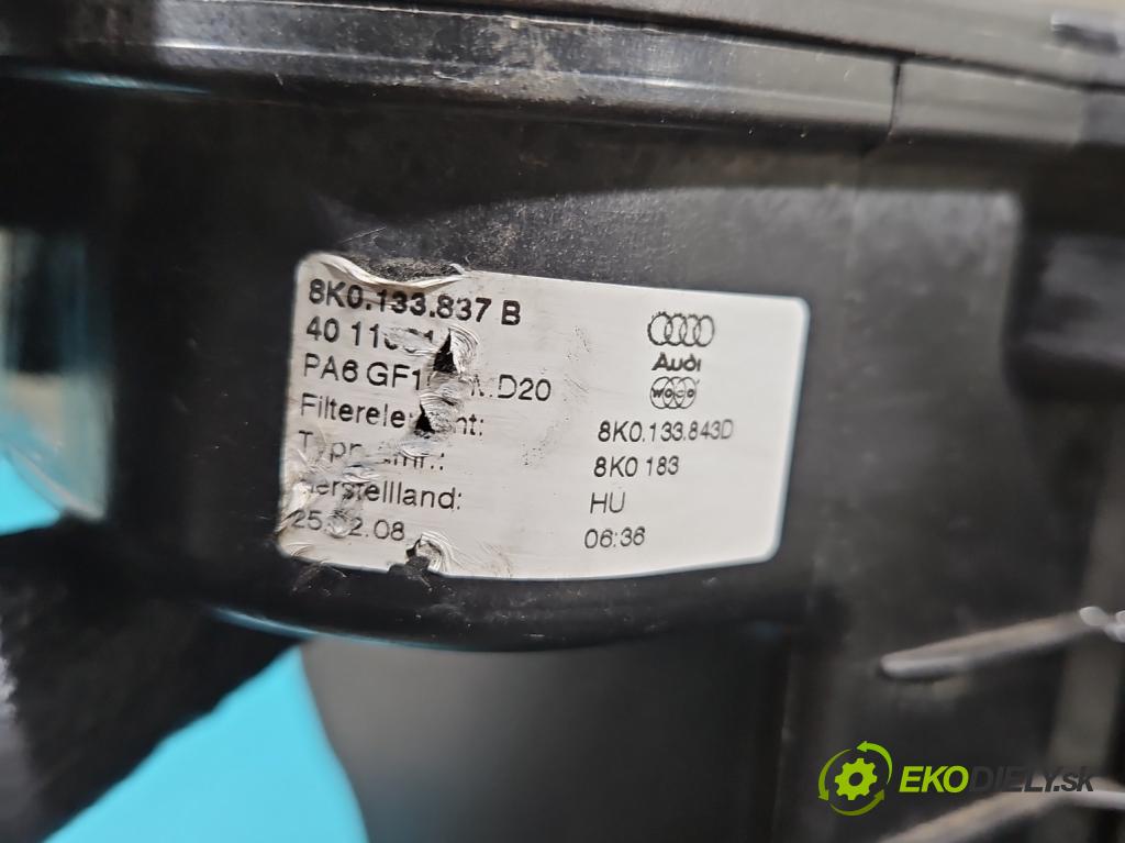 Audi A5 8T 2007-2016 3.0 tdi V6 239KM manual 176 kW 2967 cm3 2- obal filtra vzduchu 8K0133837B (Obal vzduchového filtra)