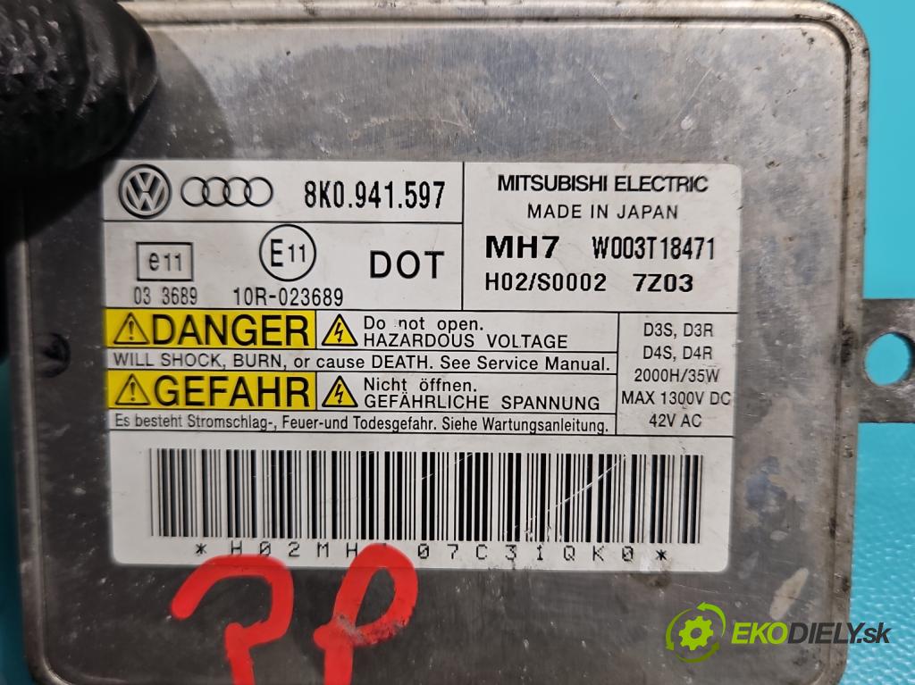 Audi A5 8T 2007-2016 3.0 tdi V6 239KM manual 176 kW 2967 cm3 2- střídač: xenon 8K0941597 (Riadiaca jednotka xenónu)