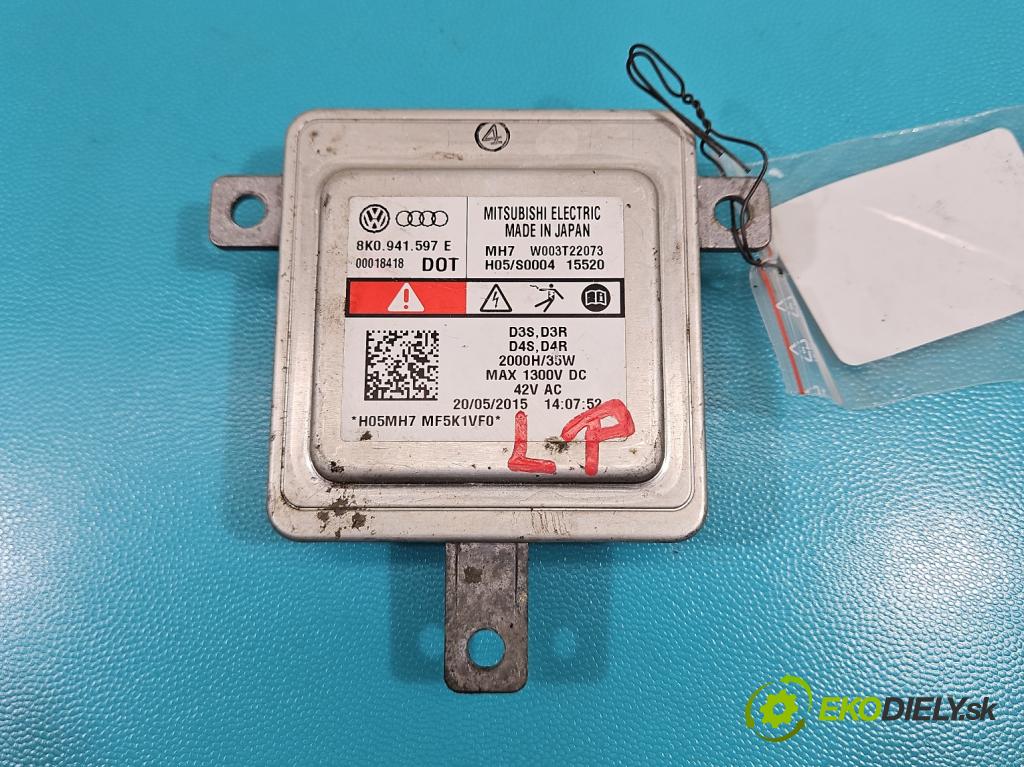 Audi A5 8T 2007-2016 3.0 tdi V6 239KM manual 176 kW 2967 cm3 2- střídač: xenon 8K0941597E (Riadiaca jednotka xenónu)