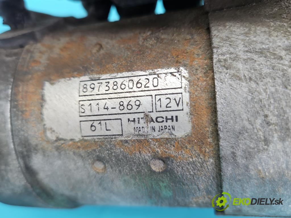 Opel Meriva A 2002-2010 1.7 cdti 101 HP manual 74 kW 1686 cm3 5- štartér 8973860620 (Štartér)