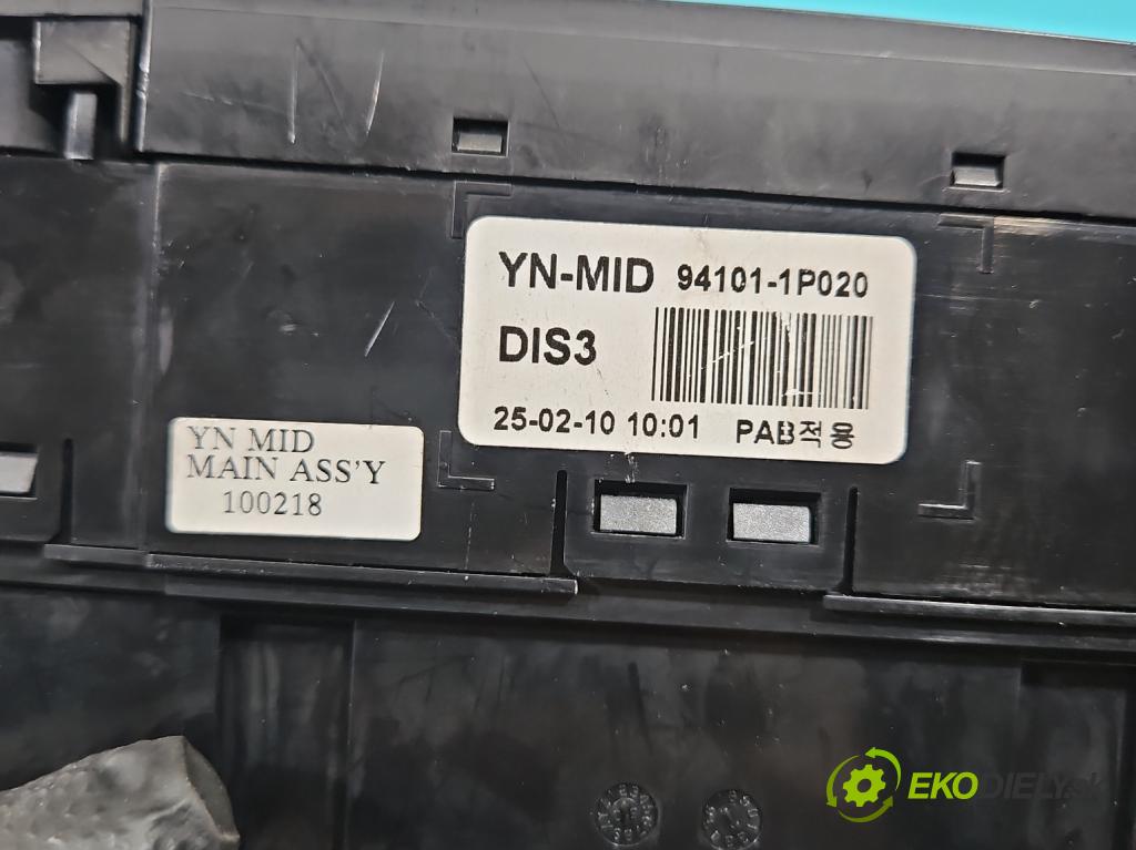 Kia Venga 1.4 crdi 75 HP manual 55 kW 1396 cm3 5- Zobrazit: 94101-1P020 (Prístrojová doska)