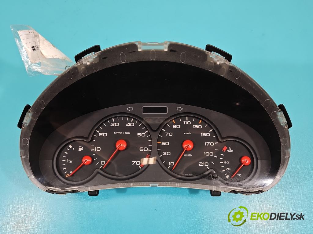 Peugeot 206 1.4 8v 75 HP manual 55 kW 1360 cm3 3- prístrojovka/ budíky 9641573680 (Prístrojová doska)