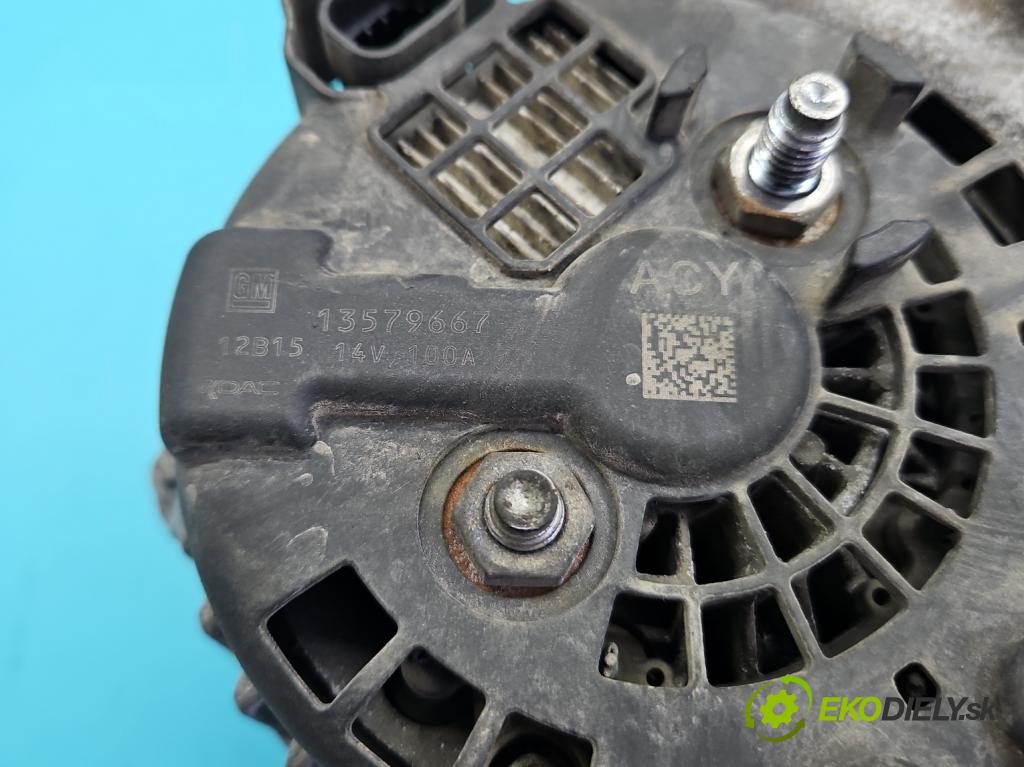 Chevrolet Cruze 1.8 16v 141 HP manual 104 kW 1796 cm3 5- Alternator 13579667 (Alternátor)