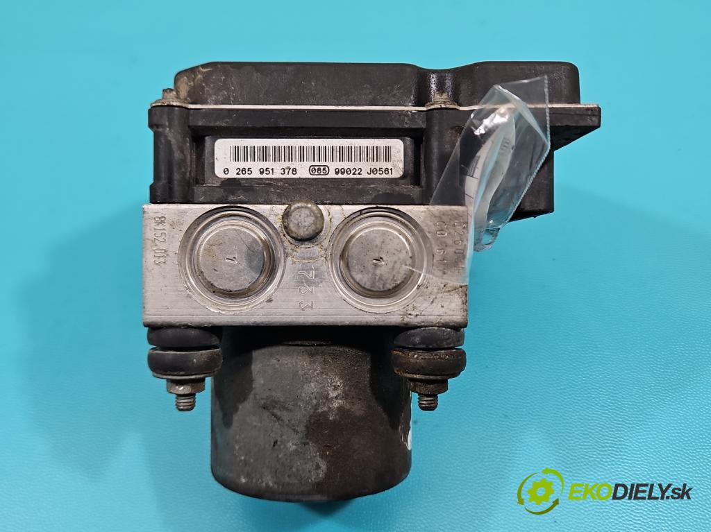 Fiat Punto Grande 1.4 8v 77 hp manual 57 kW 1368 cm3 5- čerpadlo abs 0265230808 (Pumpa ABS)