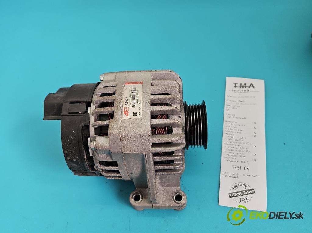 Fiat Punto Grande 1.4 8v 77 HP manual 57 kW 1368 cm3 5- Alternator  (Alternátor)