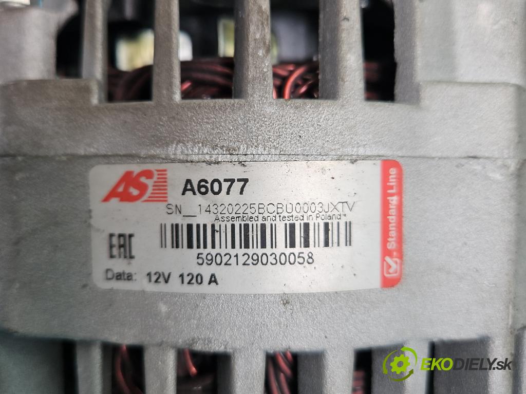 Fiat Punto Grande 1.4 8v 77 HP manual 57 kW 1368 cm3 5- Alternator  (Alternátor)