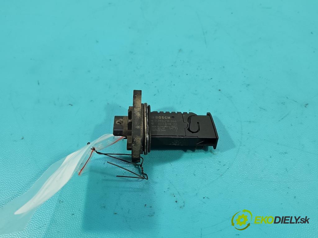 Bmw 5 F10 2010-2017 2.0 T 245KM automatic 180 kW 1997 cm3 4- průtokoměr: 0280218266 (Váha vzduchu)