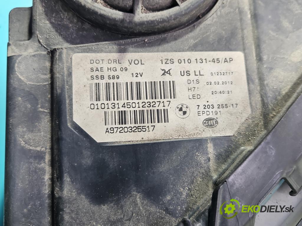 Bmw 5 F10 2010-2017 2.0 T 245KM automatic 180 kW 1997 cm3 4- Reflektor: ľavý 7203255 (Kľučka dverí ostatné)