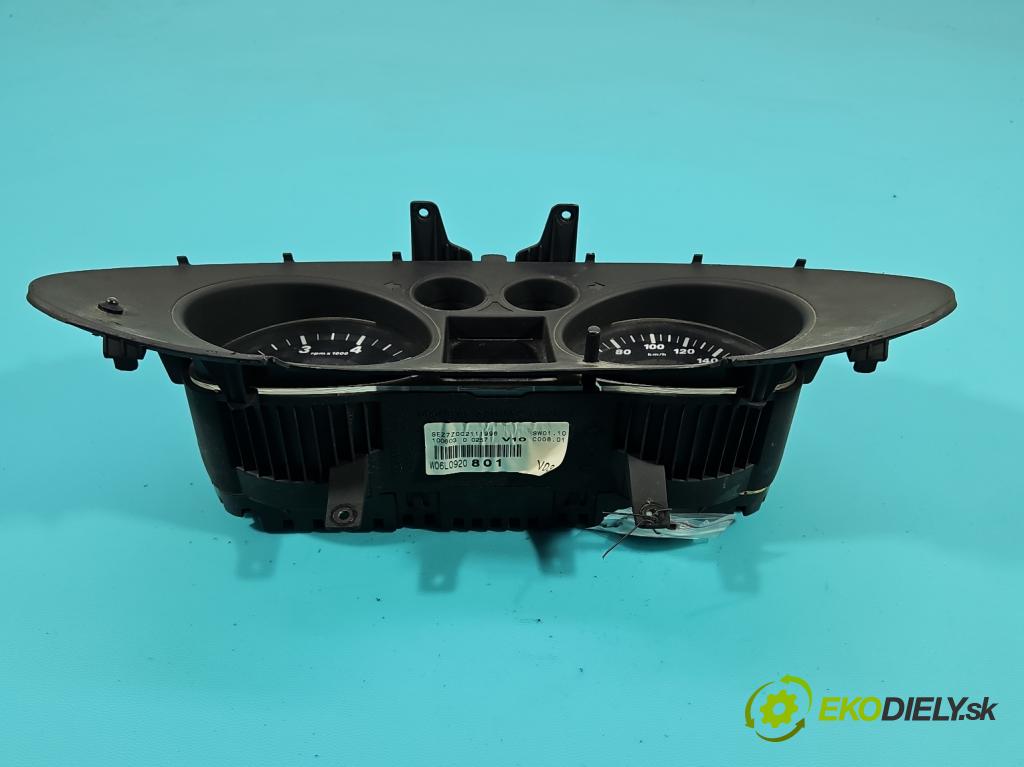 Seat Ibiza III 6L 2002-2008 1.4 16V 75 HP manual 55 kW 1390 cm3 5- prístrojovka/ budíky 110080104009A (Prístrojová doska)