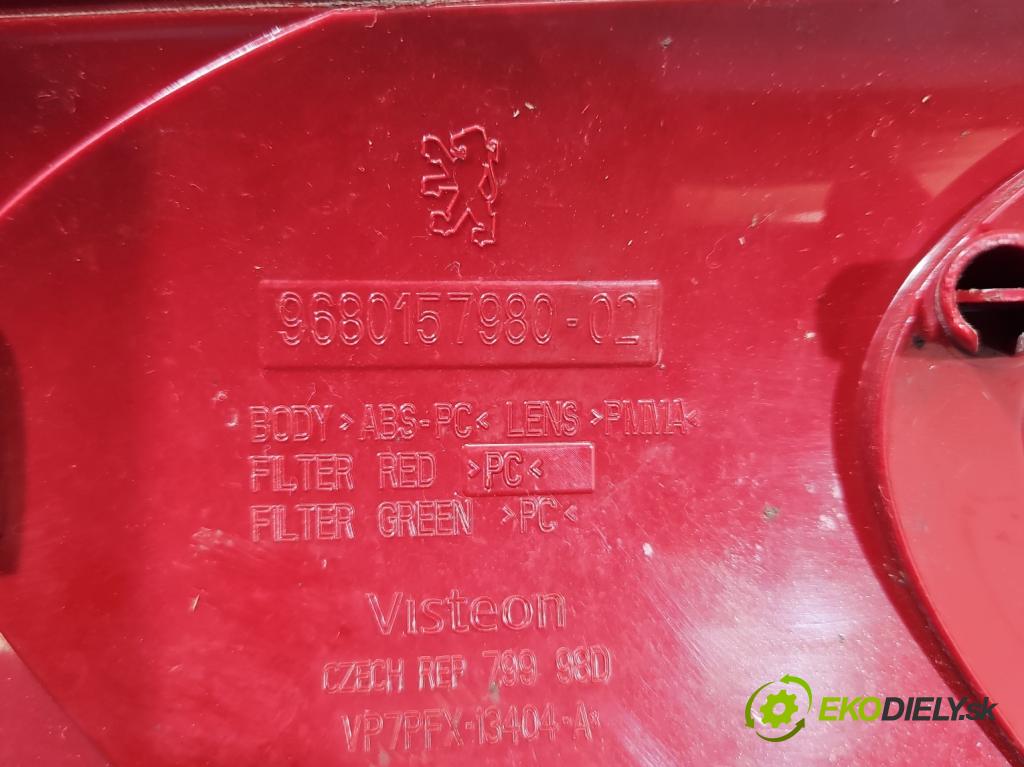 Peugeot 207 1.4 16v (201573) 95 hp manual 70 kW 1397 cm3 5- světlo zadní pravé 9680157980 (Klika dveří ostatní)