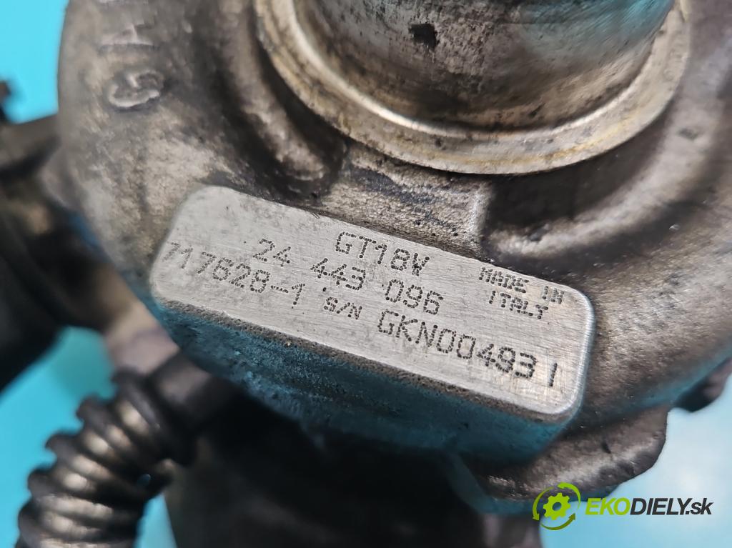 Saab 9-3 II 2002-2012 2.2 TiD 125 hp manual 92 kW 2171 cm3 4- Turbodmychadlo 717628-1 (Kompletní turbodmychadlo)