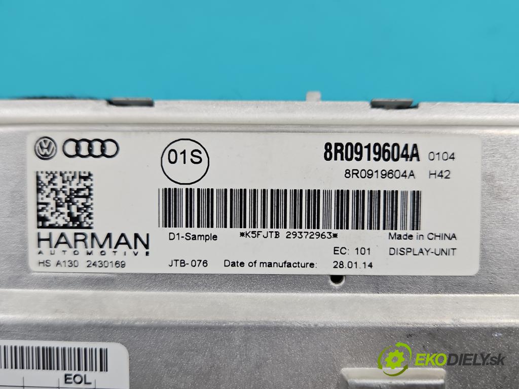 Audi A5 8T 2007-2016 2.0 TFSI 224hp automatic 165 kW 1984 cm3 5- Zobrazit: 8R0919604A (Prístrojová doska)