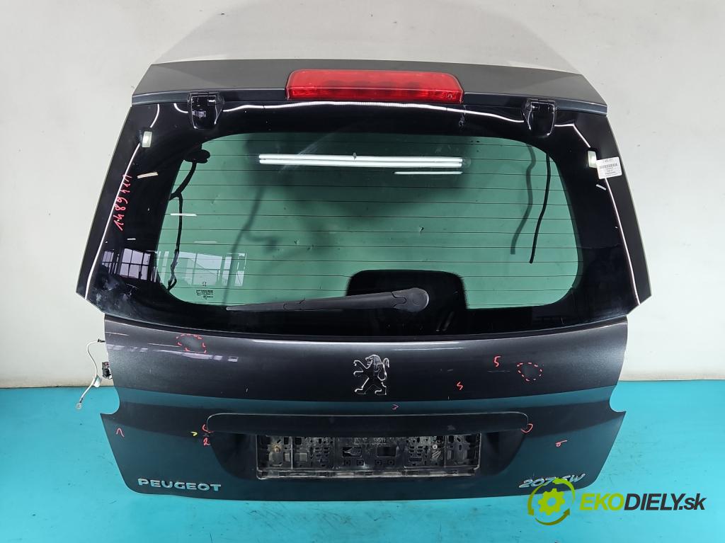 Peugeot 207 1.4 16v (201573) 95 hp manual 70 kW 1397 cm3 5- zadní kufrové dveře  (Zadní kapota (kufr))