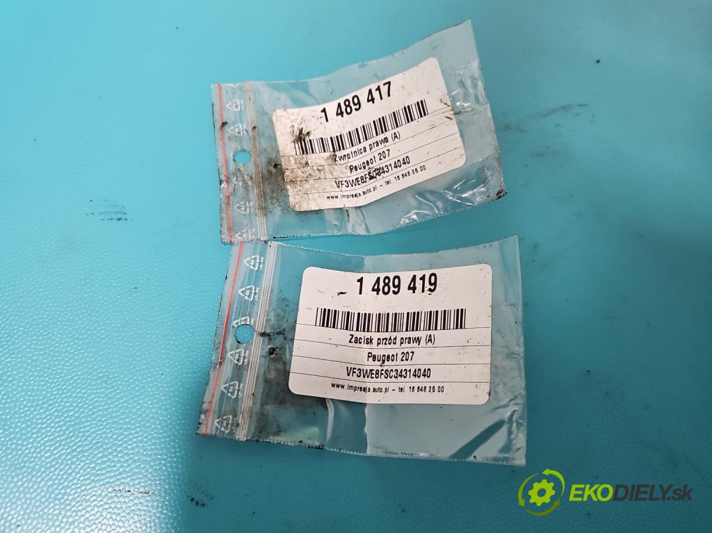 Peugeot 207 1.4 16v (201573) 95 hp manual 70 kW 1397 cm3 5- náboj pravé  (Náboj kola)