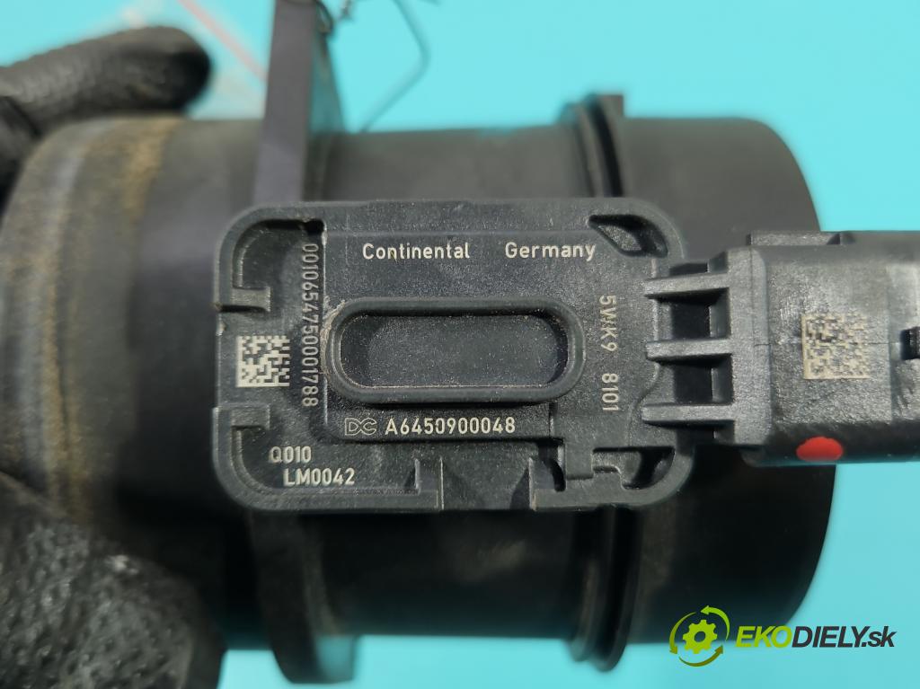 Mercedes E W212 2009-2016 2,2.0 cdi 136 HP automatic 100 kW 2143 cm3 5- průtokoměr: 5WK98101 (Váha vzduchu)