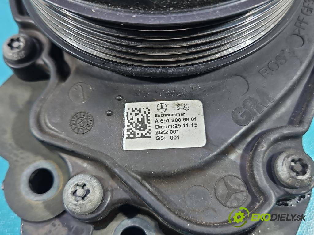 Mercedes E W212 2009-2016 2.2 cdi 136 HP automatic 100 kW 2143 cm3 5- čerpadlo voda: A6512006301 (Vodná pumpa)