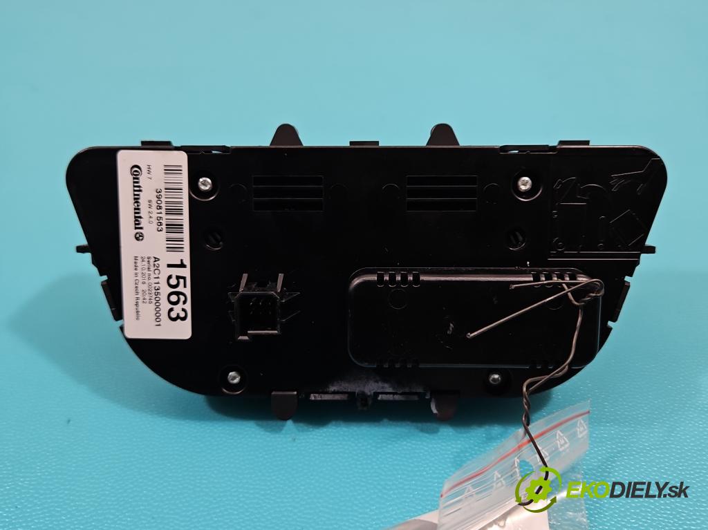 Opel Mokka A 2012-2019 1.6 cdti 136 HP manual 100 kW 1598 cm3 5- panel kúrenia A2C1135000001
