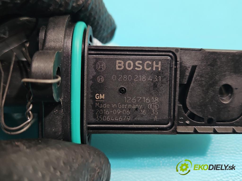 Opel Mokka A 2012-2019 1.6 cdti 136 HP manual 100 kW 1598 cm3 5- průtokoměr: 0280218431 (Váha vzduchu)