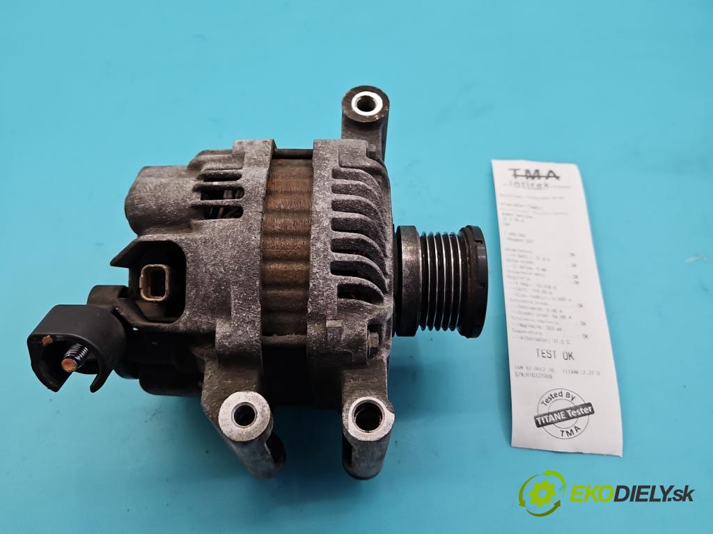 Peugeot 207 1.4 16v (201573) 95 HP manual 70 kW 1397 cm3 5- Alternator  (Alternátor)