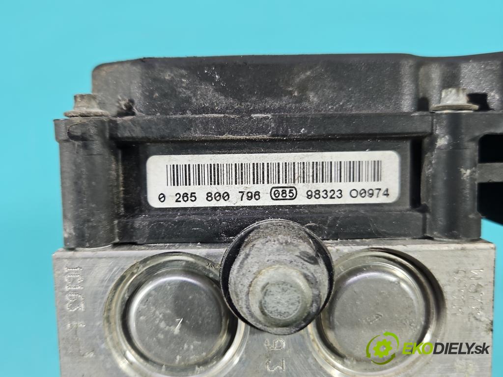 Opel Corsa D 2006-2014 1.2 16v 80 hp manual 59 kW 1229 cm3 5- čerpadlo abs 0265800796 (Pumpa ABS)