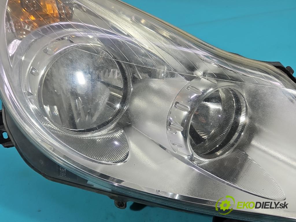 Opel Corsa D 2006-2014 1.2 16v 80 HP manual 59 kW 1229 cm3 5- Reflektor: pravý 13186382 (Svetlo predné pravé)