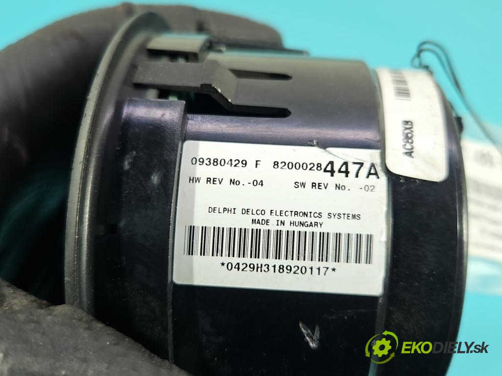 Renault Espace IV 2003-2014 2.0 T 163 HP manual 120 kW 1998 cm3 5- panel kúrenia 8200028447A