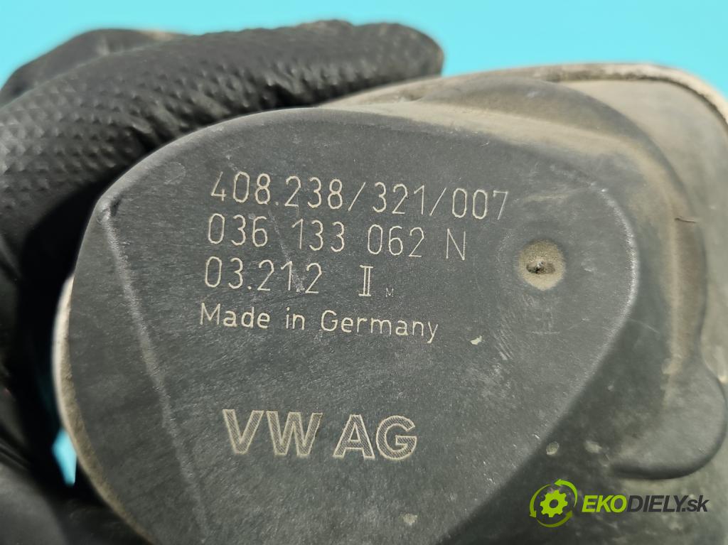 Seat Ibiza III 6L 2002-2008 1.4 16V 75 HP manual 55 kW 1390 cm3 5- klapka 036133062N (Škrtiaca klapka)