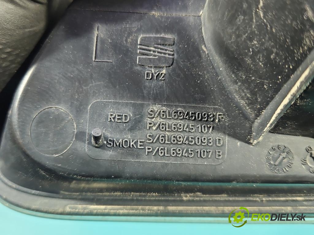Seat Ibiza III 6L 2002-2008 1.4 16V 75 HP manual 55 kW 1390 cm3 5- svetlo / reflektor zadné ľavé 6L6945093F (Kľučka dverí ostatné)