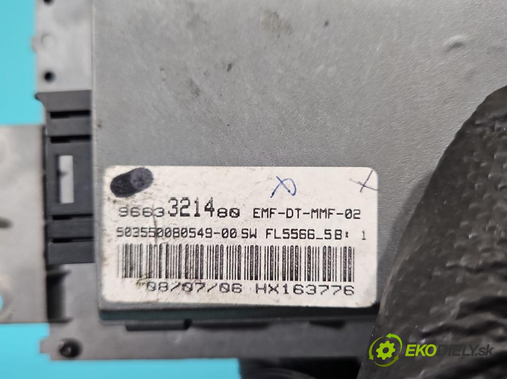 Peugeot 407 1.6 hdi 109 HP manual 80 kW 1560 cm3 5- Zobrazit: 9663321480 (Prístrojová doska)