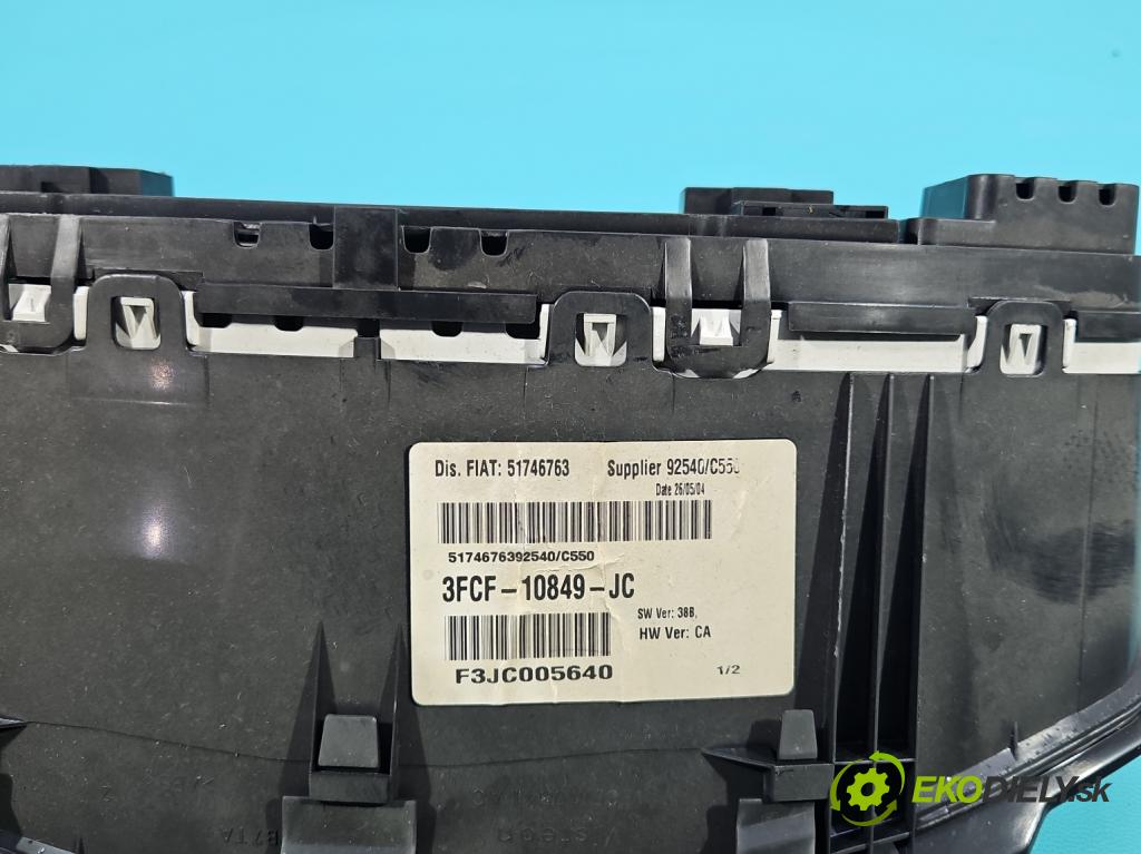 Fiat Stilo 1.9 jtd 116 HP manual 85 kW 1910 cm3 3- prístrojovka/ budíky 3FCF-10849-JC (Prístrojová doska)