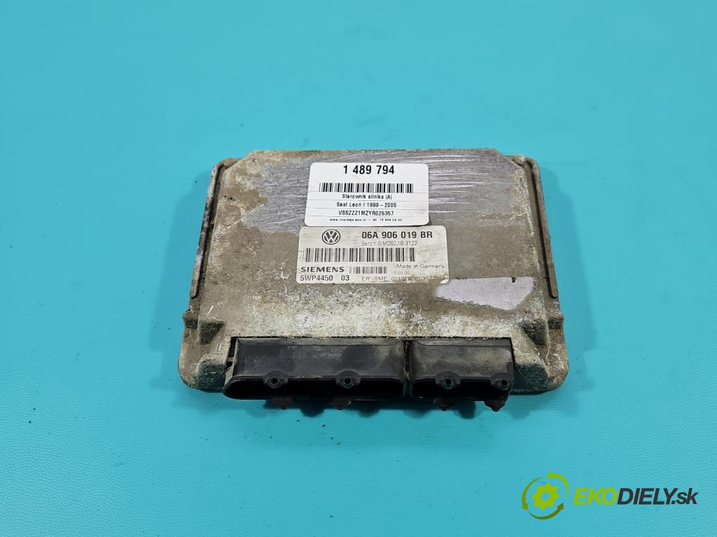 Seat Leon I 1999-2005 1.6 SR 101 HP manual 74 kW 1595 cm3 5- riadiaca jednotka motora 06A906019BR