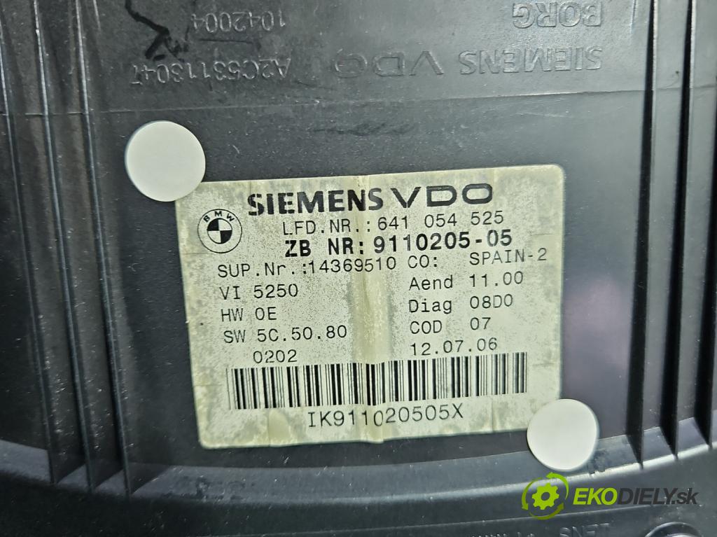 Bmw 3 E90 2005-2013 2.0d 163 HP automatic 120 kW 1995 cm3 4- prístrojovka/ budíky 641054525 (Prístrojová doska)